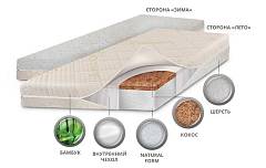 Детский матрас класса Люкс BabySleep,BioForm Bamboo