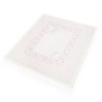 Плед-покрывало "Бабочки" вязанный , 85*100 см, состав: 100% акрил