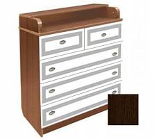 КДП 80/5-102 Комод с трансфор.крышкой 5 ящ. "Меандр"(серебро)